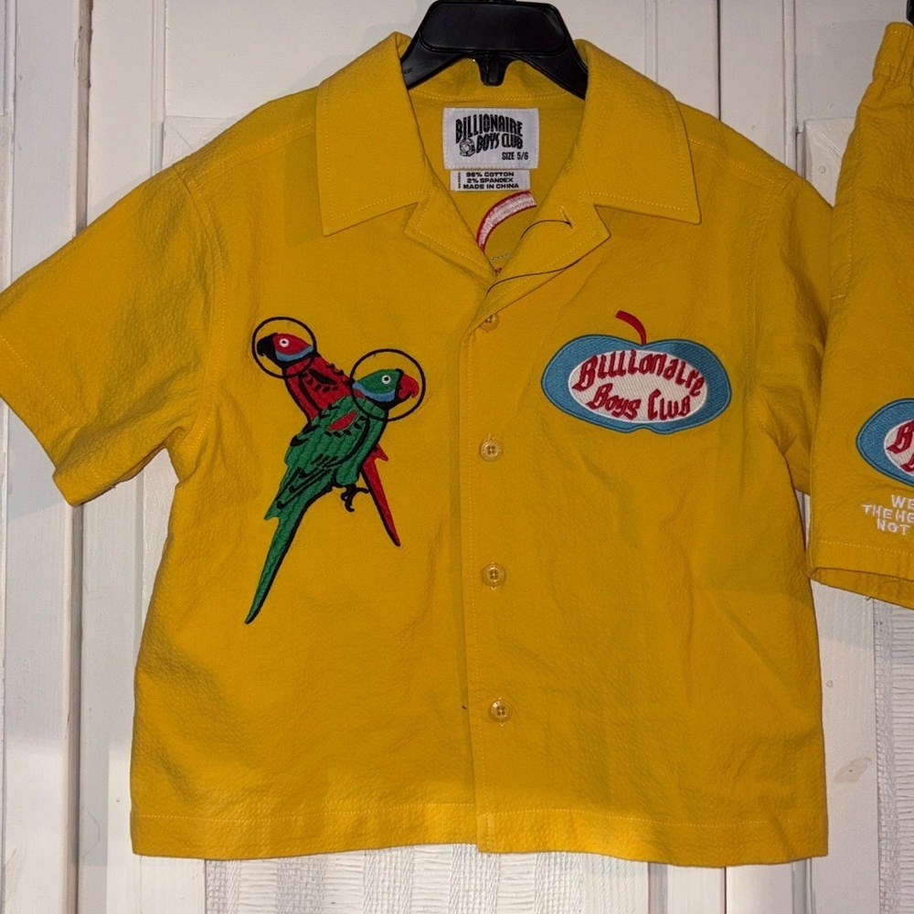 Billionaire Boys Club kids honeycrisp Boys Size 5/6 button up embroidered outfit - Picture 5 of 8